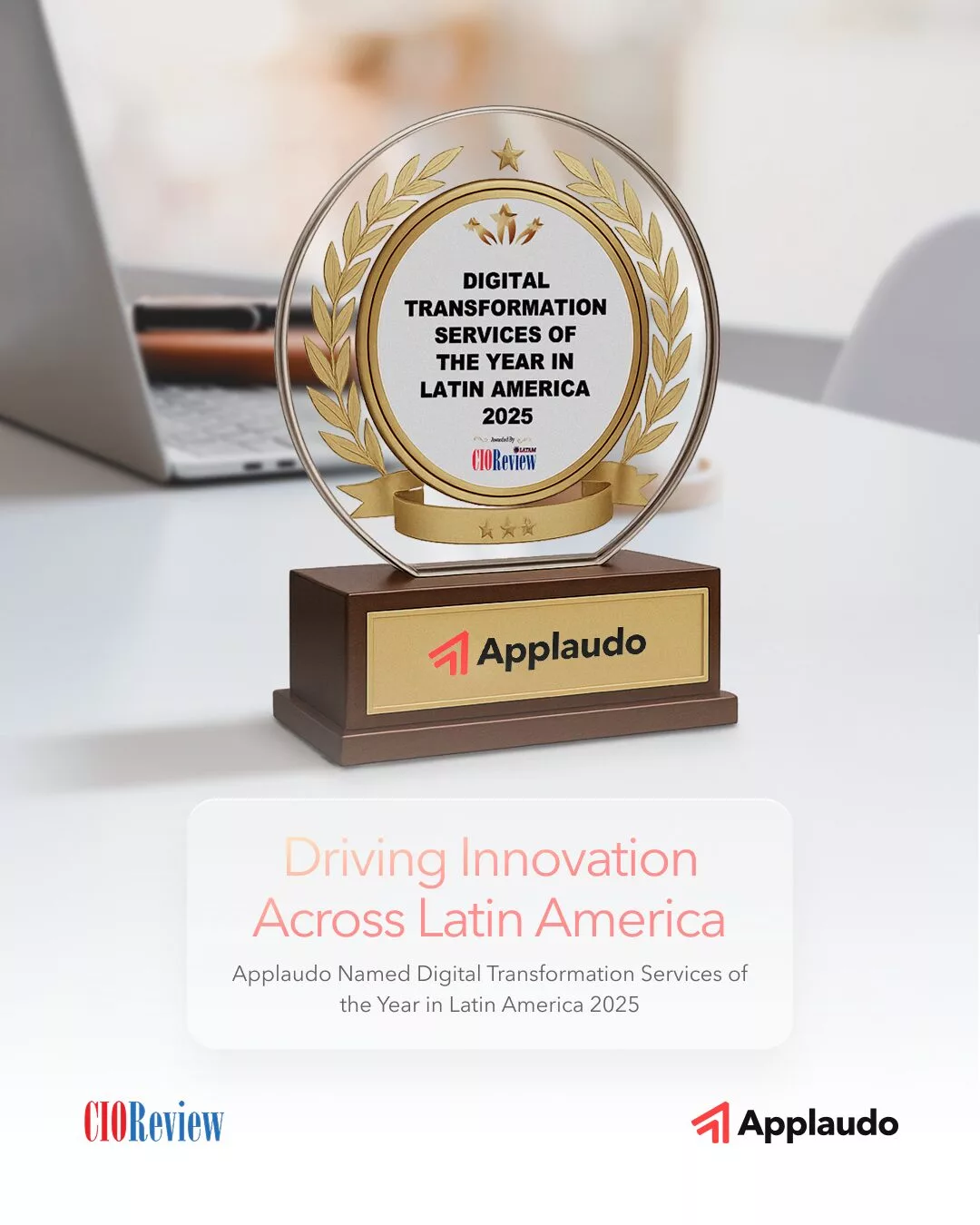 Reconocimiento recibido por Applaudo Reconocimiento recibido por Applaudo